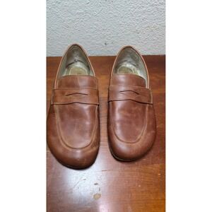 EH Earthing Harmony Penny Loafers Mens 41 Brown Leather Barefoot Grounding Shoes